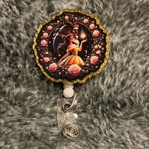 Elegant Floral Badge Reel